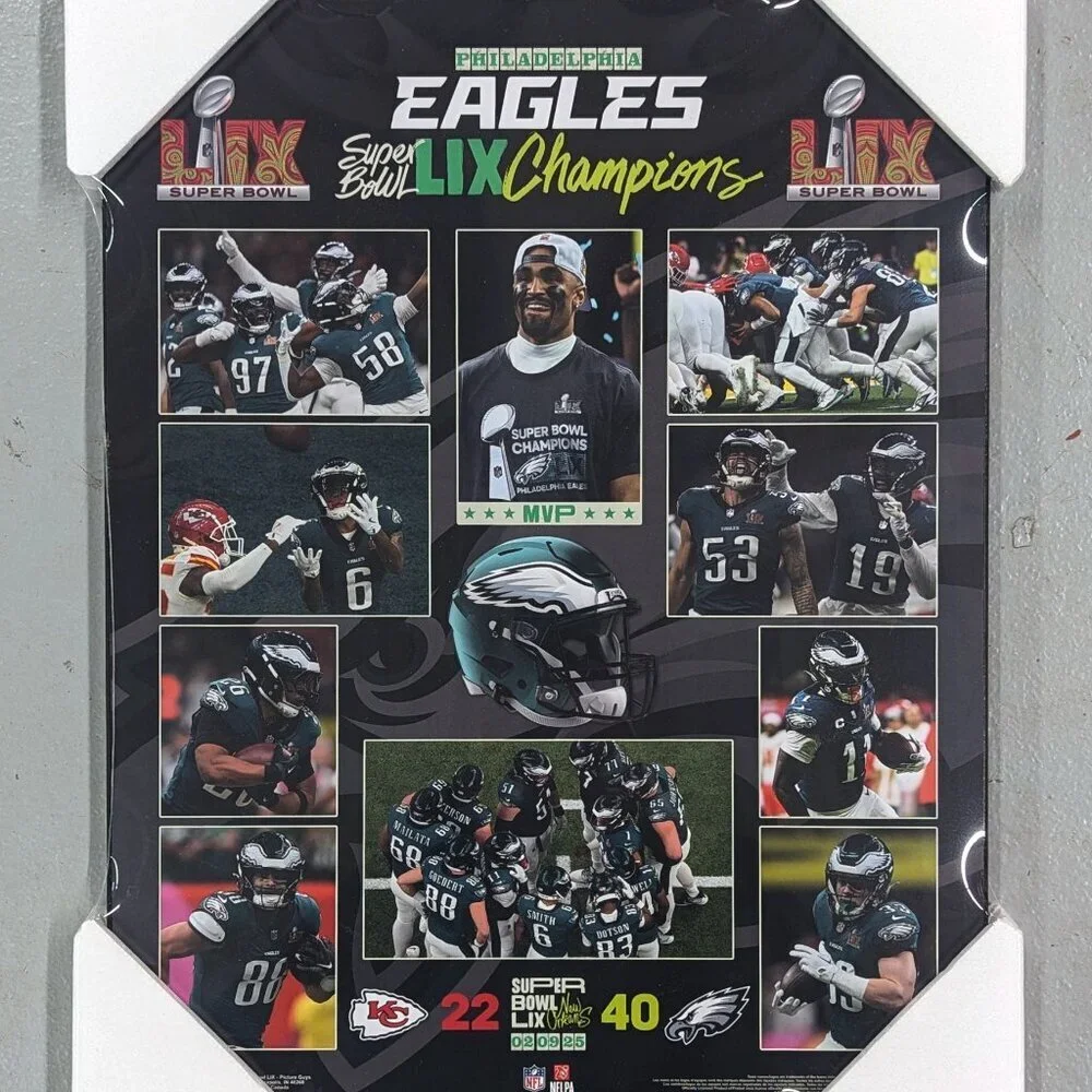 Philadelphia Eagles 2025 Super Bowl LIX Championship (PosterPlak - 16x20